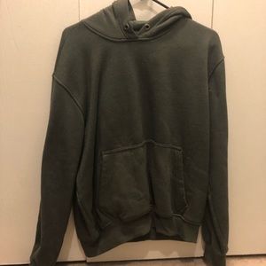 large gray athletech hoodie